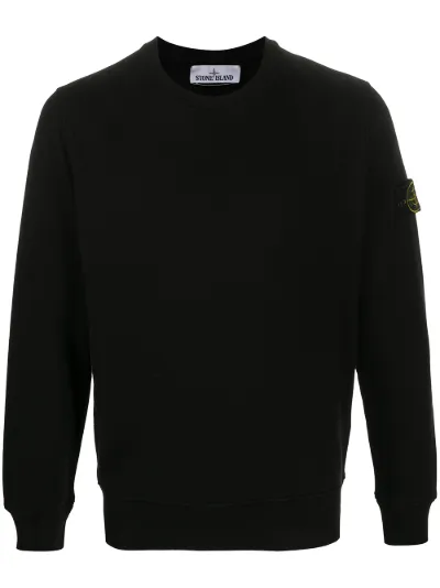 stone island patch sweatshirt