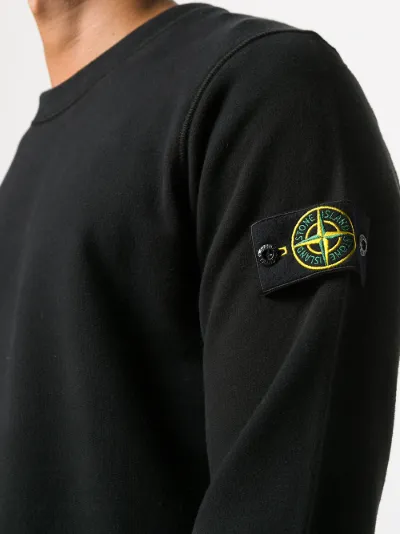 stone island patch sweatshirt