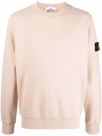 dusty pink stone island jumper