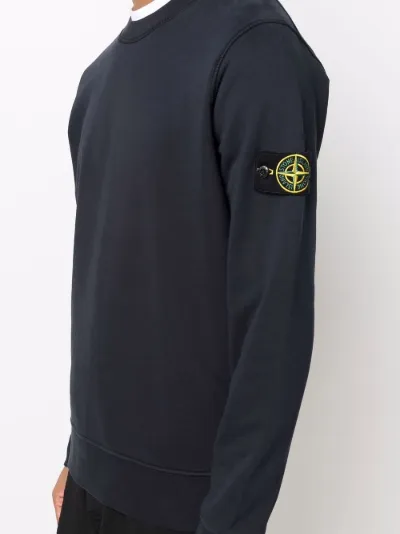stone island patch sweatshirt