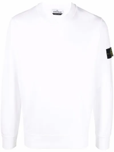 stone island patch sweatshirt