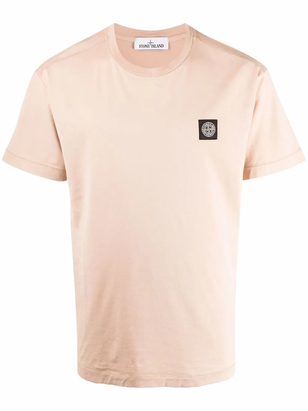 peach stone island t shirt