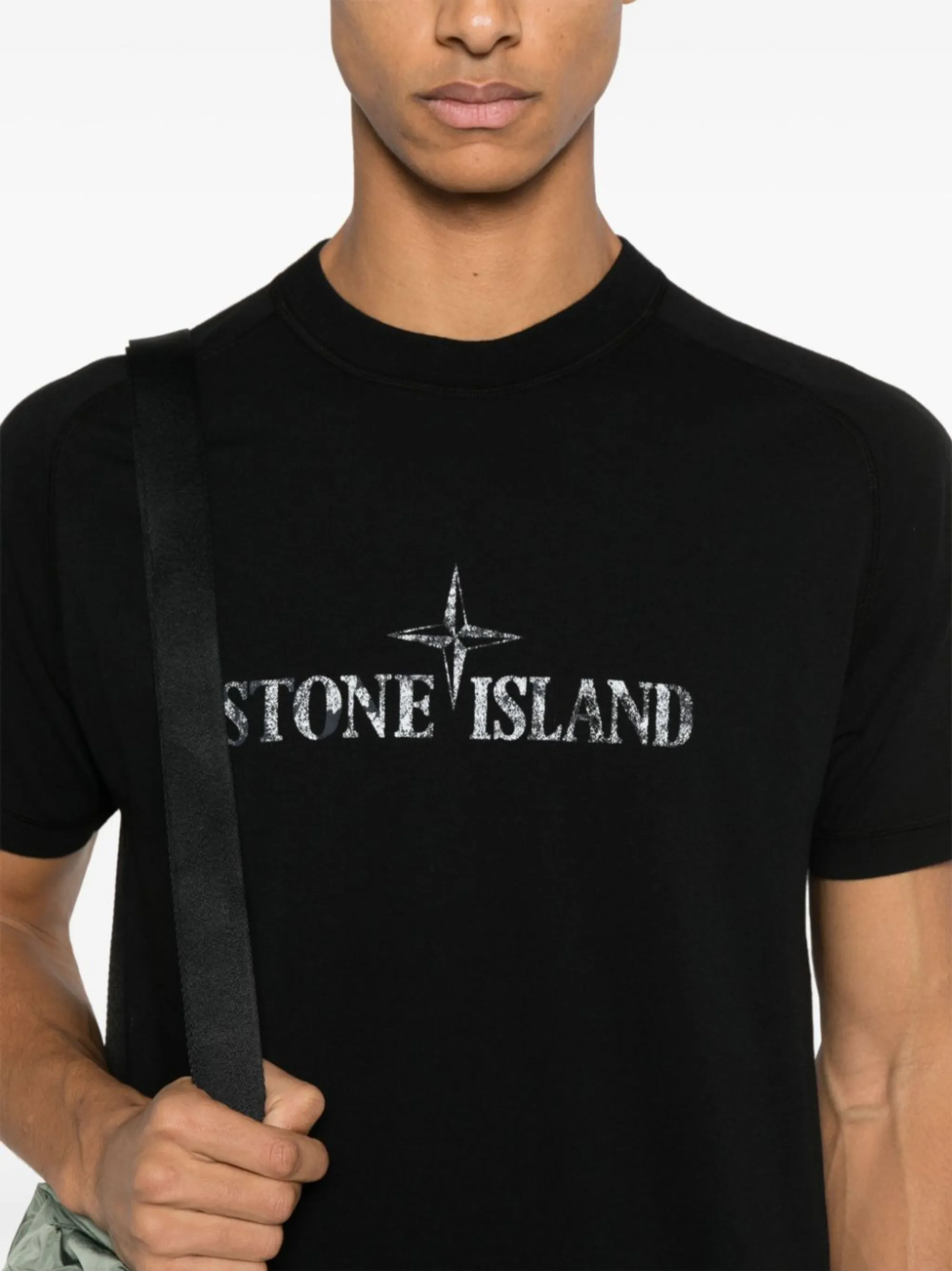Stone Island logo-print T-shirt | Eraldo.com US