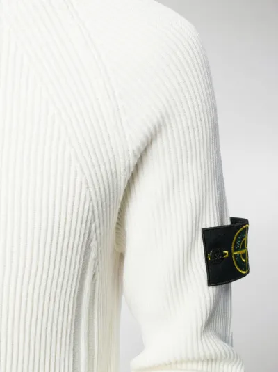 maglione bianco stone island