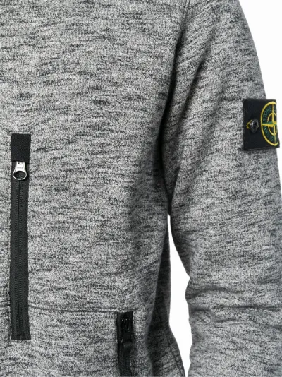 Stone island best sale grey marl sweatshirt