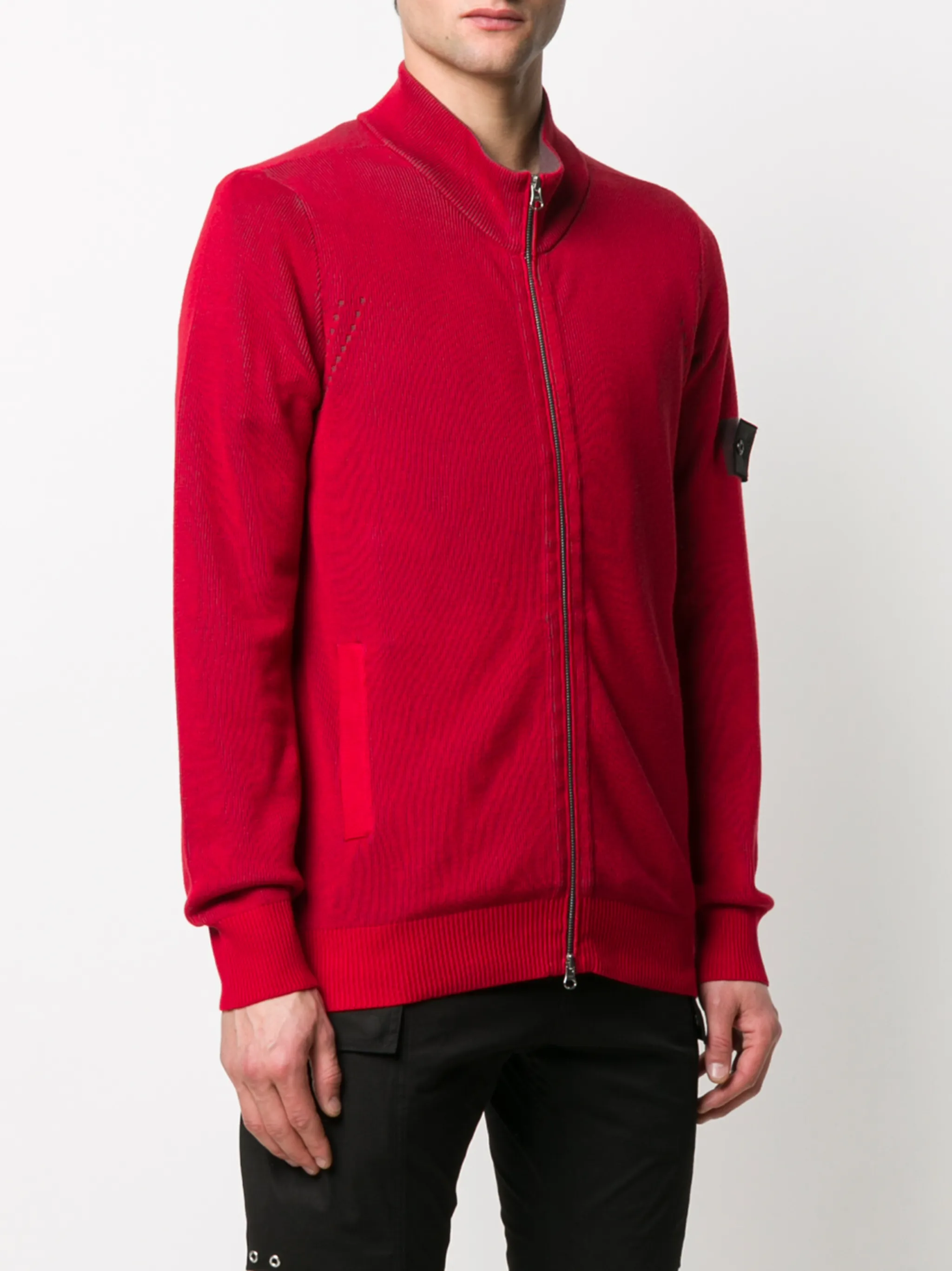 Stone Island Shadow Project logo zipped cardigan | Eraldo.com US