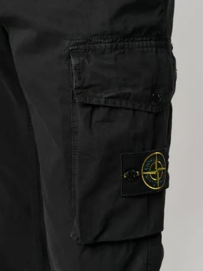 straight leg cargo trousers | Stone 
