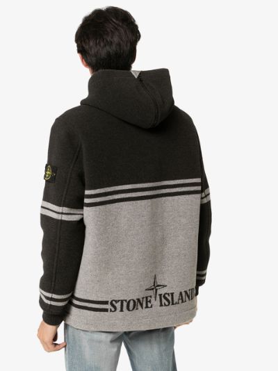 stone island wool hoodie