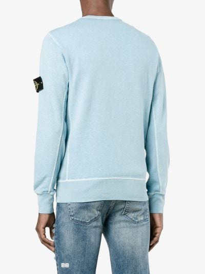 stone island washed crew neck