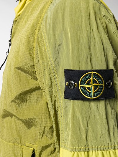 Stone Island Zipped Bomber Jacket Green Modes