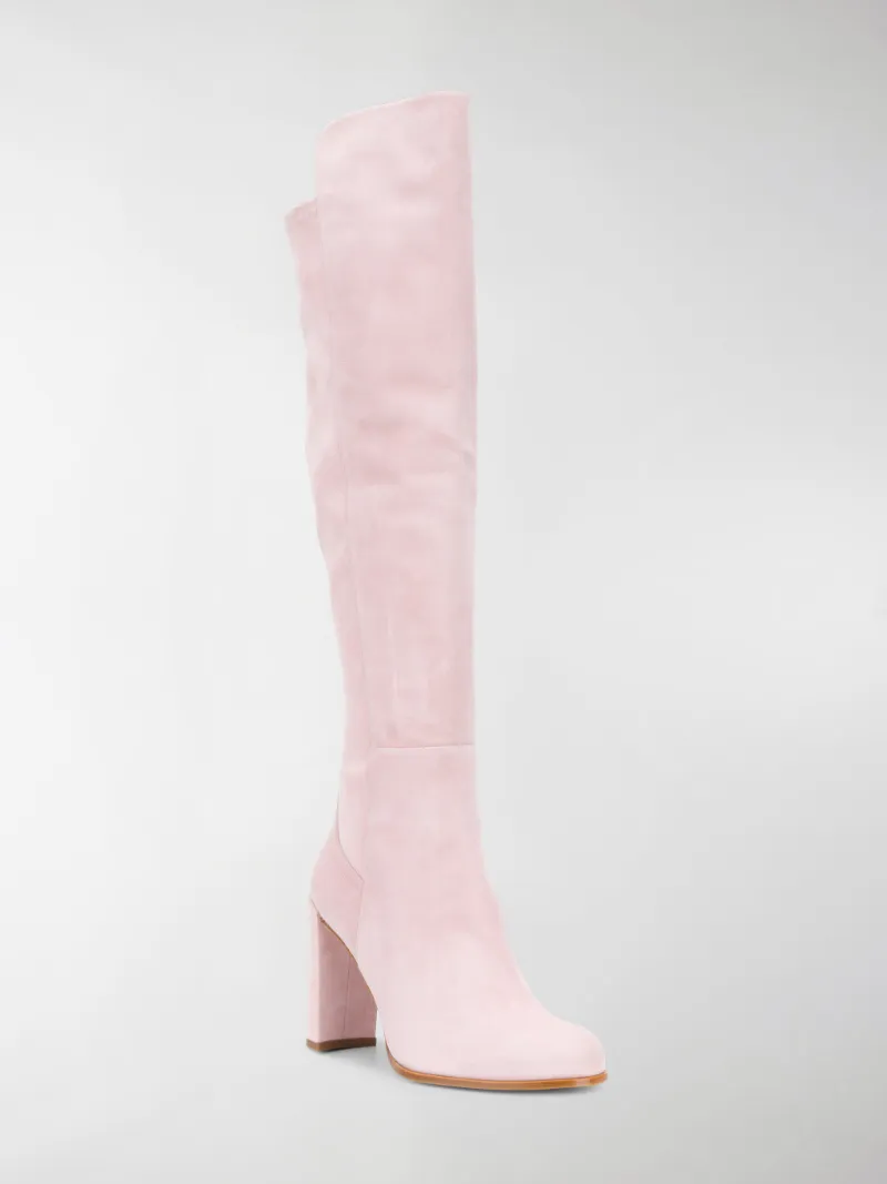 stuart weitzman pink boots