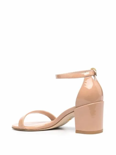 stuart weitzman nude block heel
