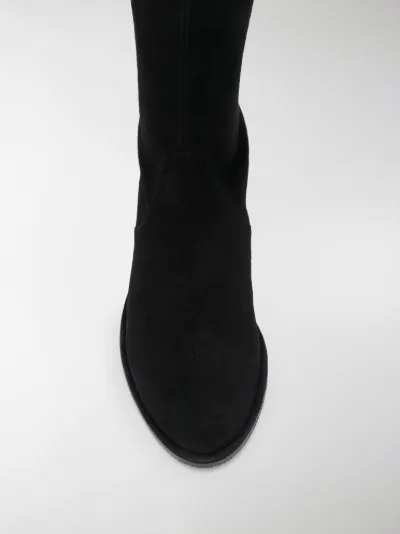 stuart weitzman black thigh high boots