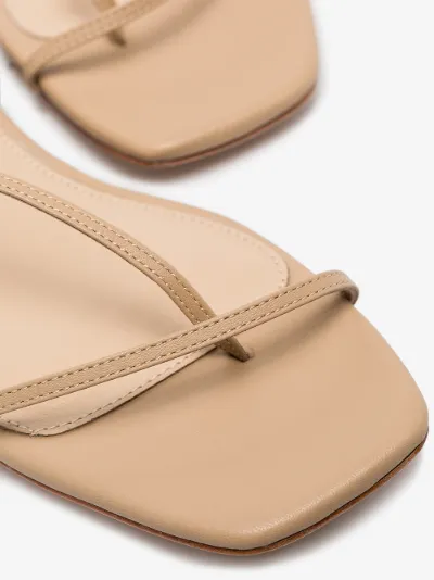 nude flat sandals