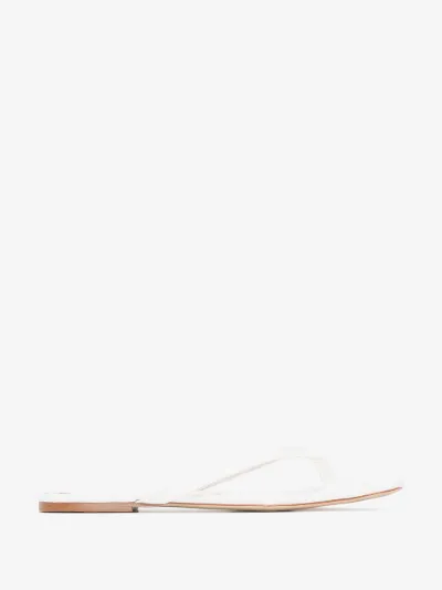 white vegan sandals
