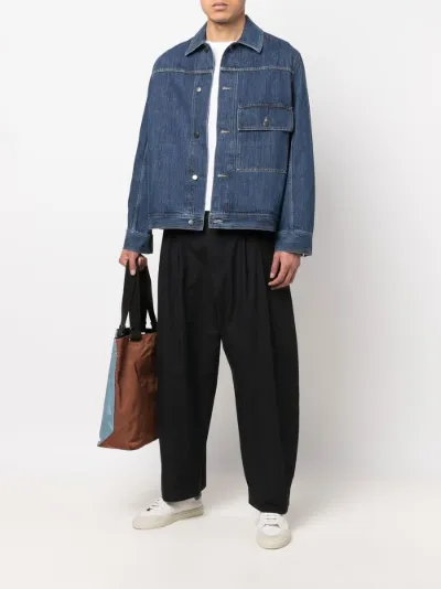 button-up denim jacket | Studio 