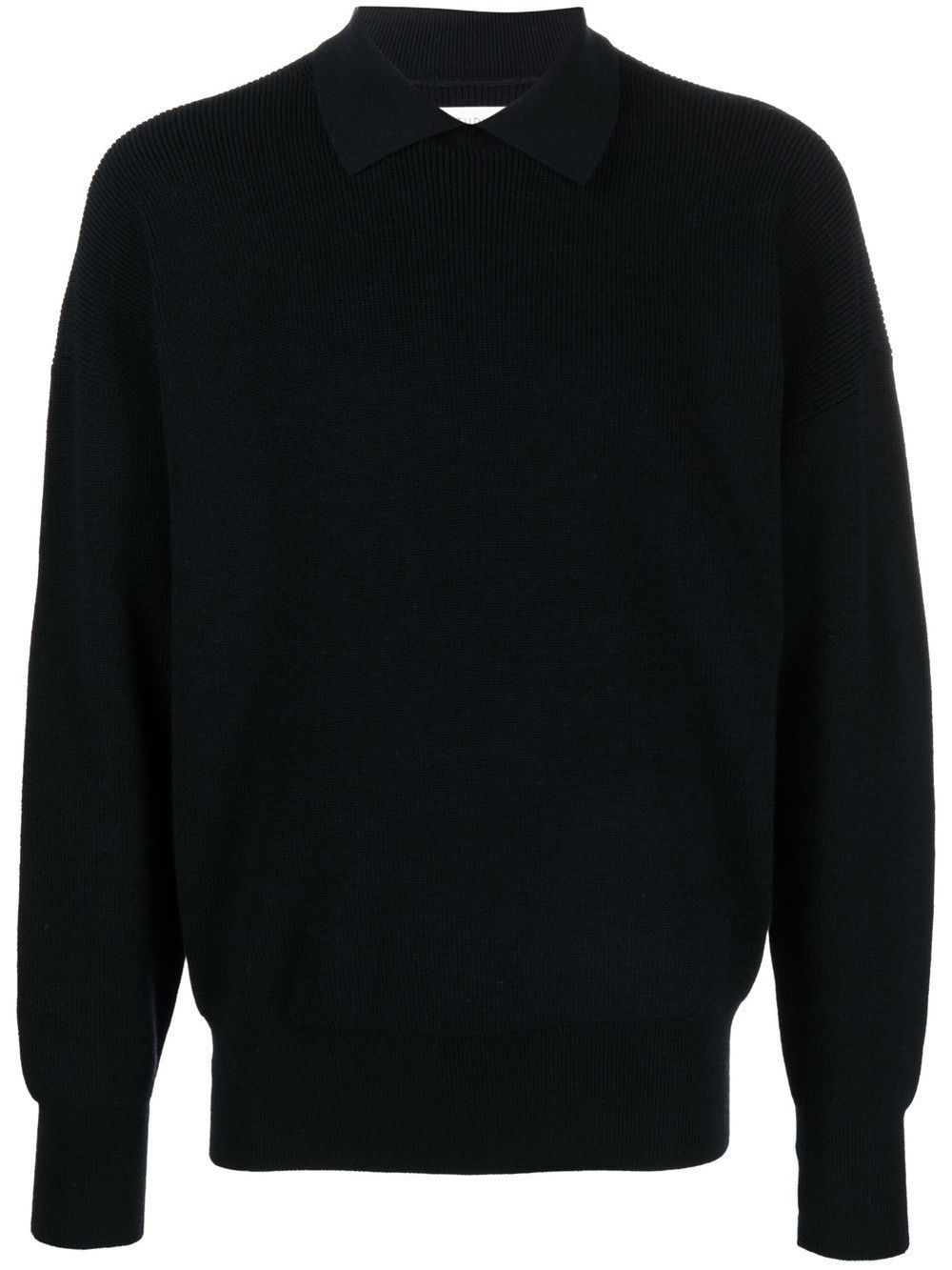 long-sleeve knitted polo shirt | Studio Nicholson | Eraldo.com