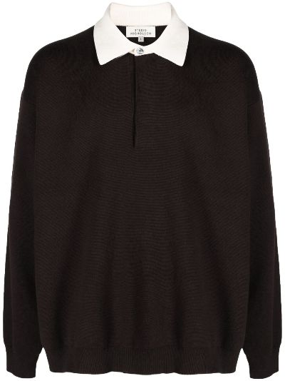 Studio Nicholson polo-collar knitted jumper | Eraldo.com DE