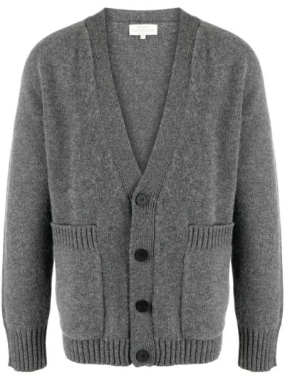 V-neck lambs-wool cardigan | Studio Nicholson | Eraldo.com