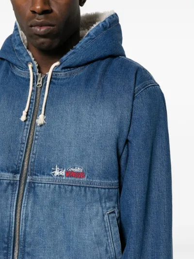 Stussy fleece lined denim jacket Eraldo TD