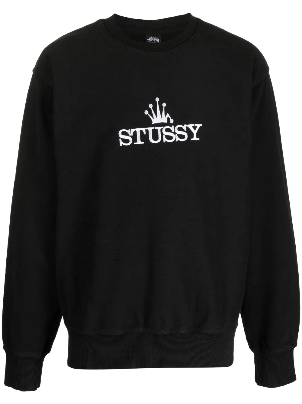 Stussy black best sale crew neck