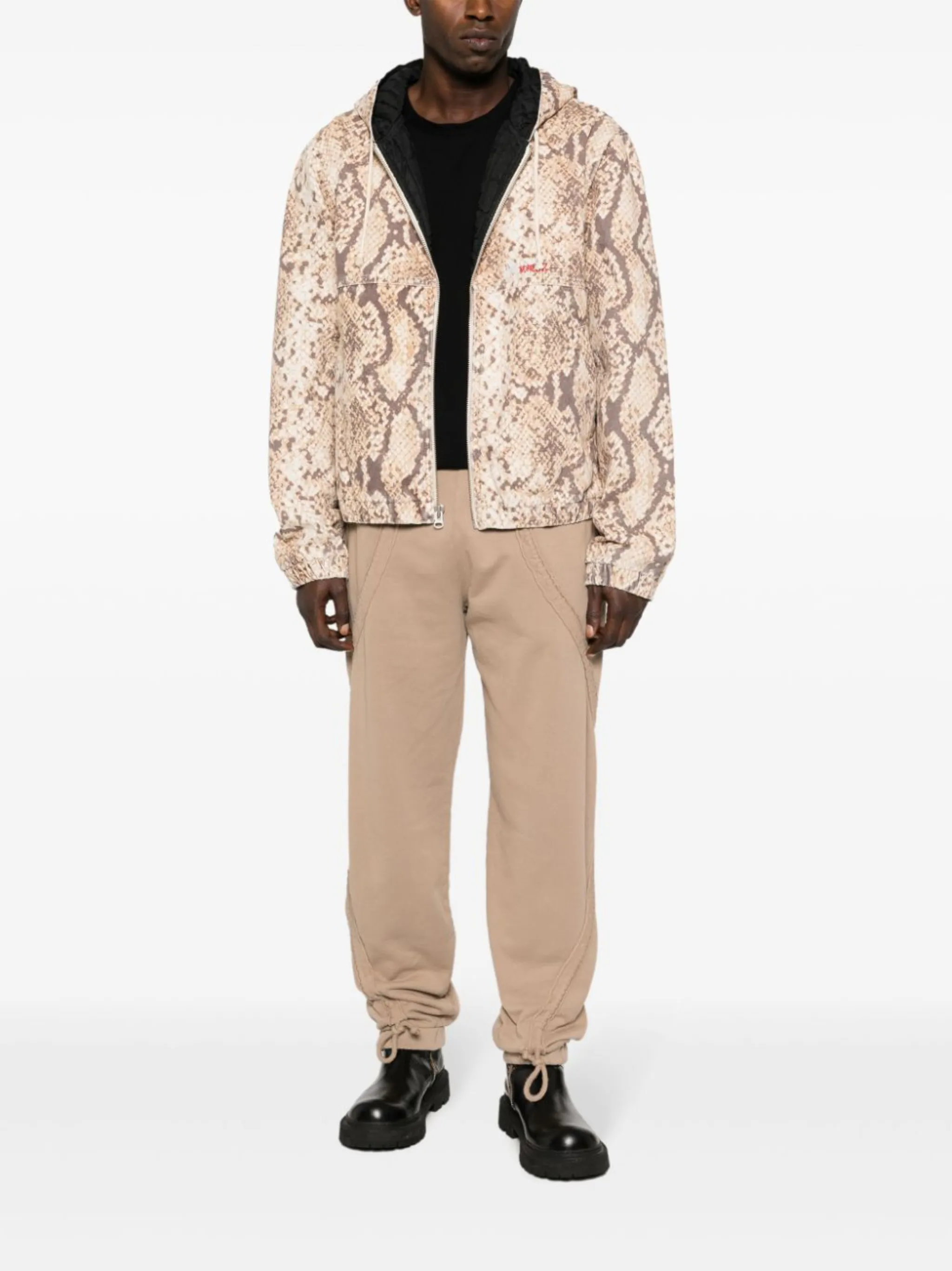 ジャケット・アウター Stussy python print blouson black Stussy python print blouson black
