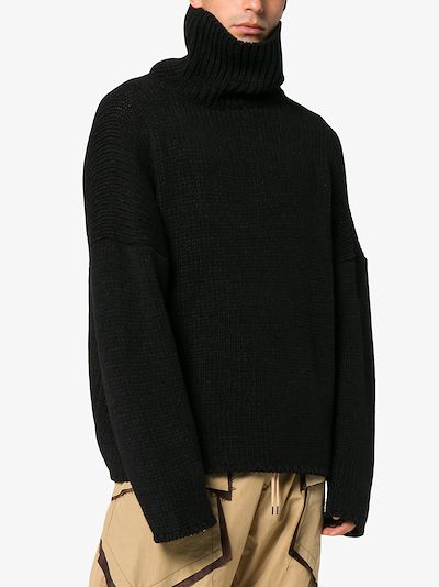 exaggerated high neck sweater展示图