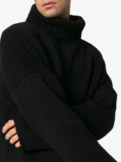 exaggerated high neck sweater展示图