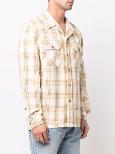 checked flap-pocket shirt | Sunflower 