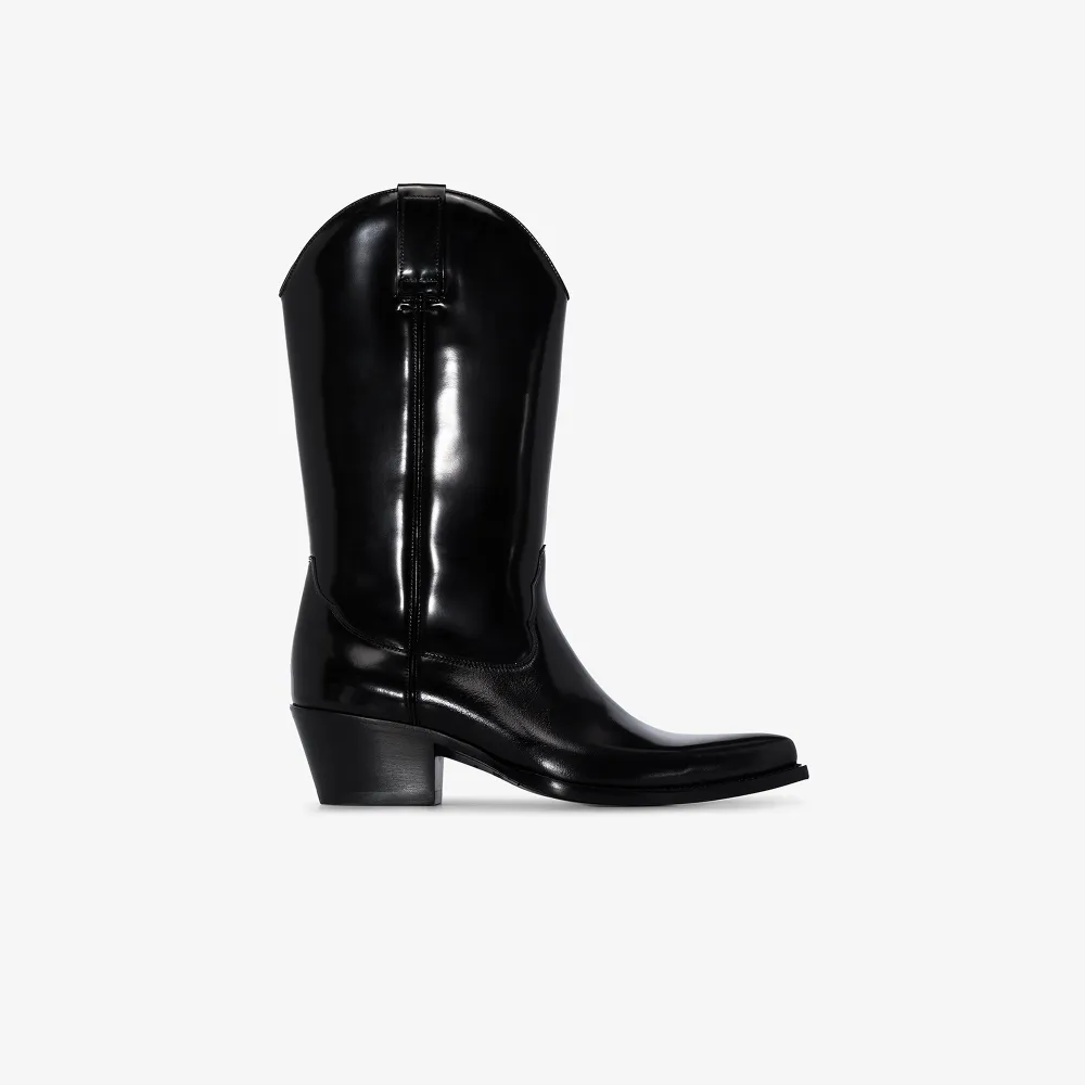 black sunflower cowboy boots