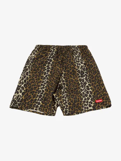 supreme leopard shorts