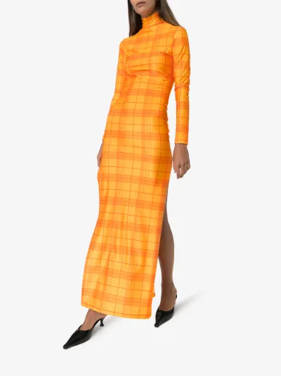 madras maxi dress