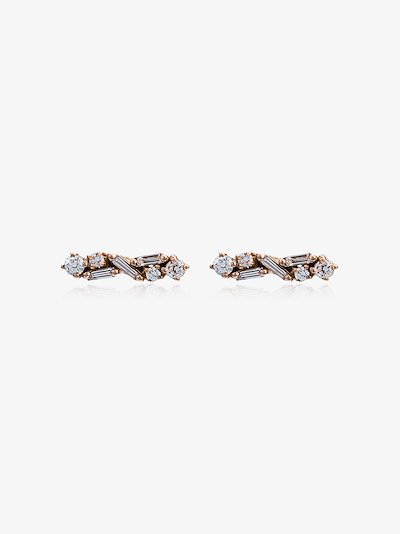 Adina Reyter 14k Gold Diamond Amigos Chain Post Earrings Shopbop
