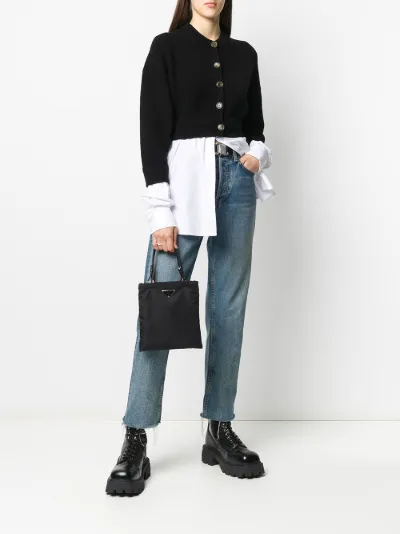 Bi Layered Shirting Cardigan T By Alexander Wang Eraldo Com