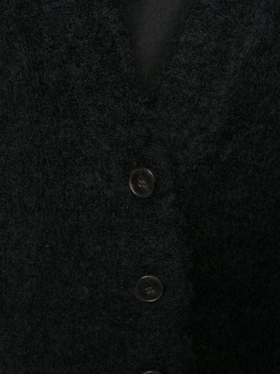 T By Alexander Wang Buttoned Mohair Cardigan Black Modes
