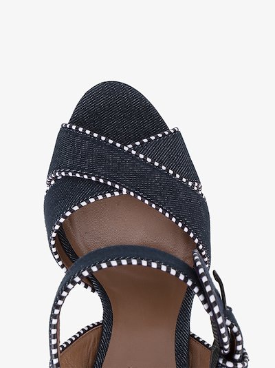 black denim sandals