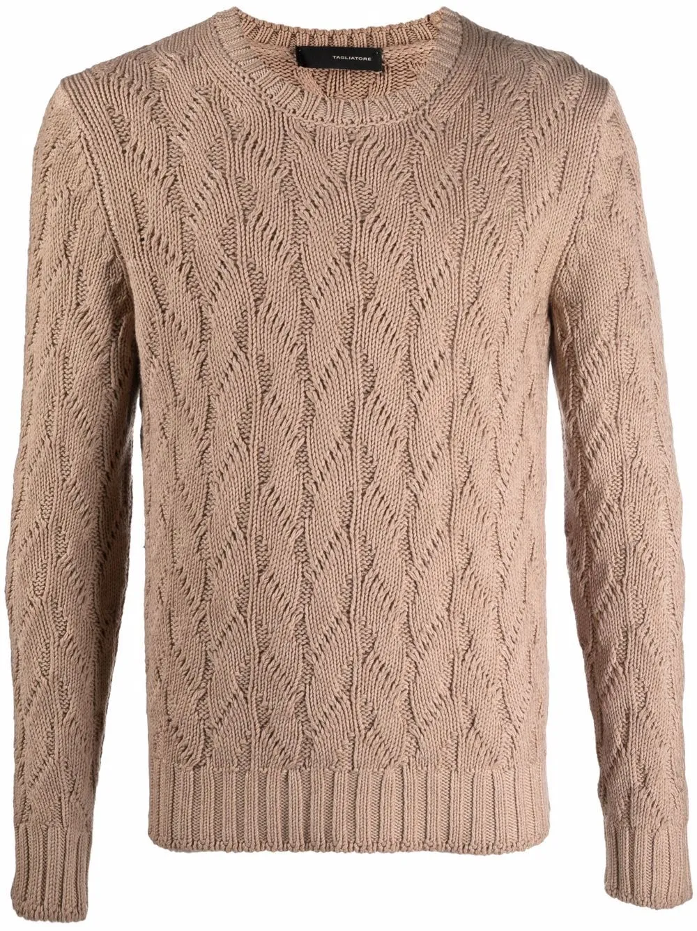 cross knit jumper