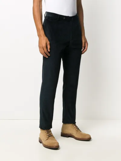 corduroy straight leg trousers