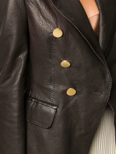 lambskin blazer