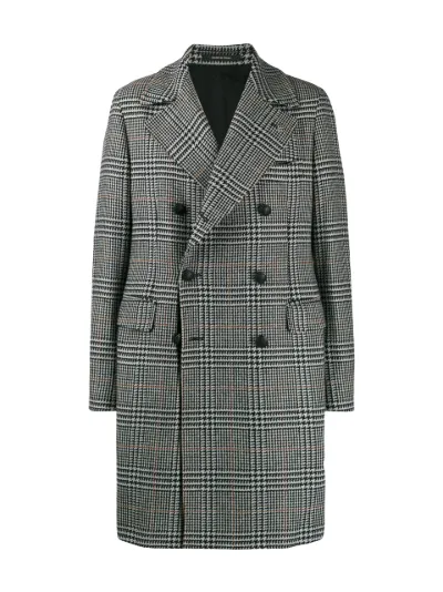 glen check coat
