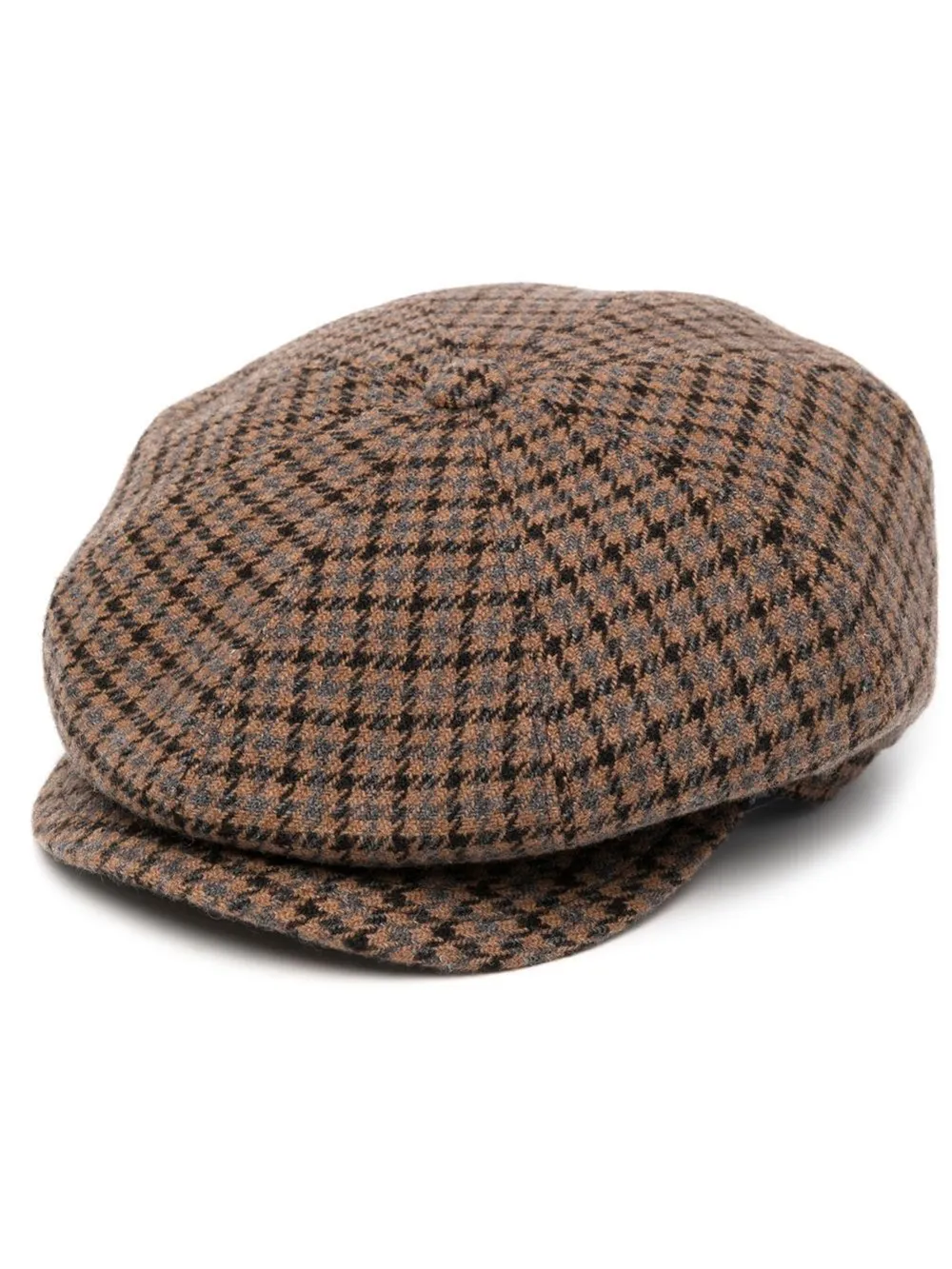 houndstooth baker boy cap | Tagliatore 