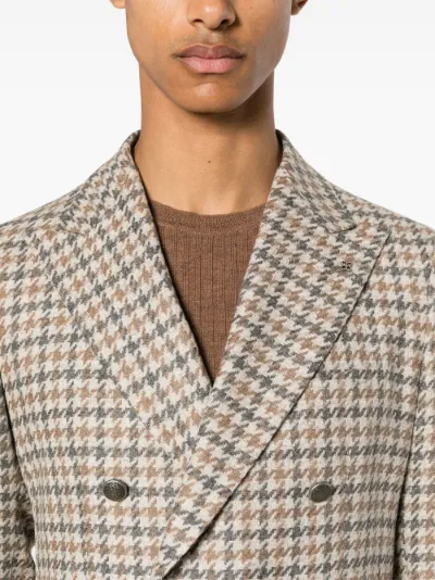 Tagliatore houndstooth double breasted blazer Eraldo FR