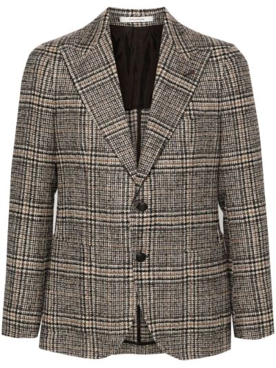 houndstooth single-breasted blazer | Tagliatore | Eraldo.com AQ