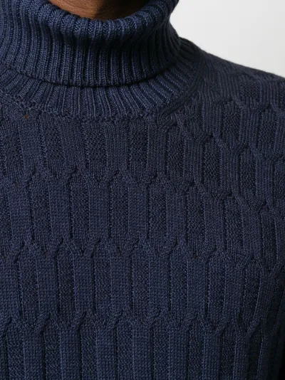 roll neck wool jumper