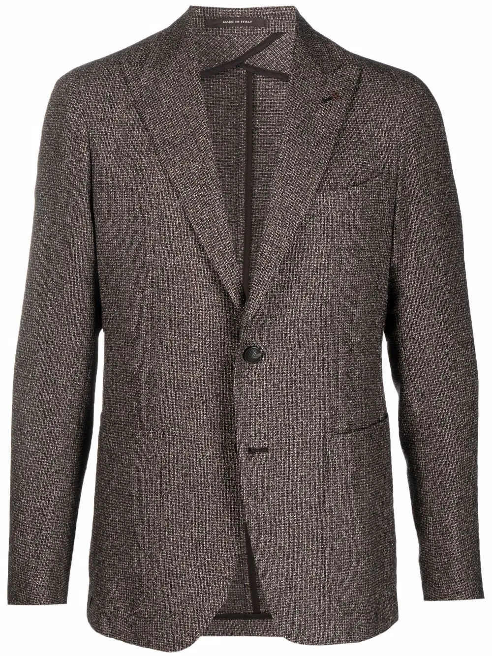 textured black blazer