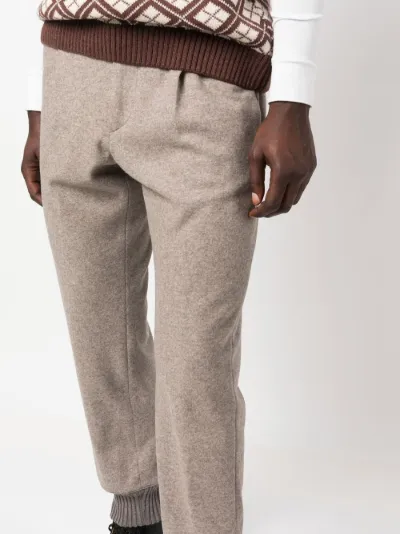 virgin wool felted track pants 