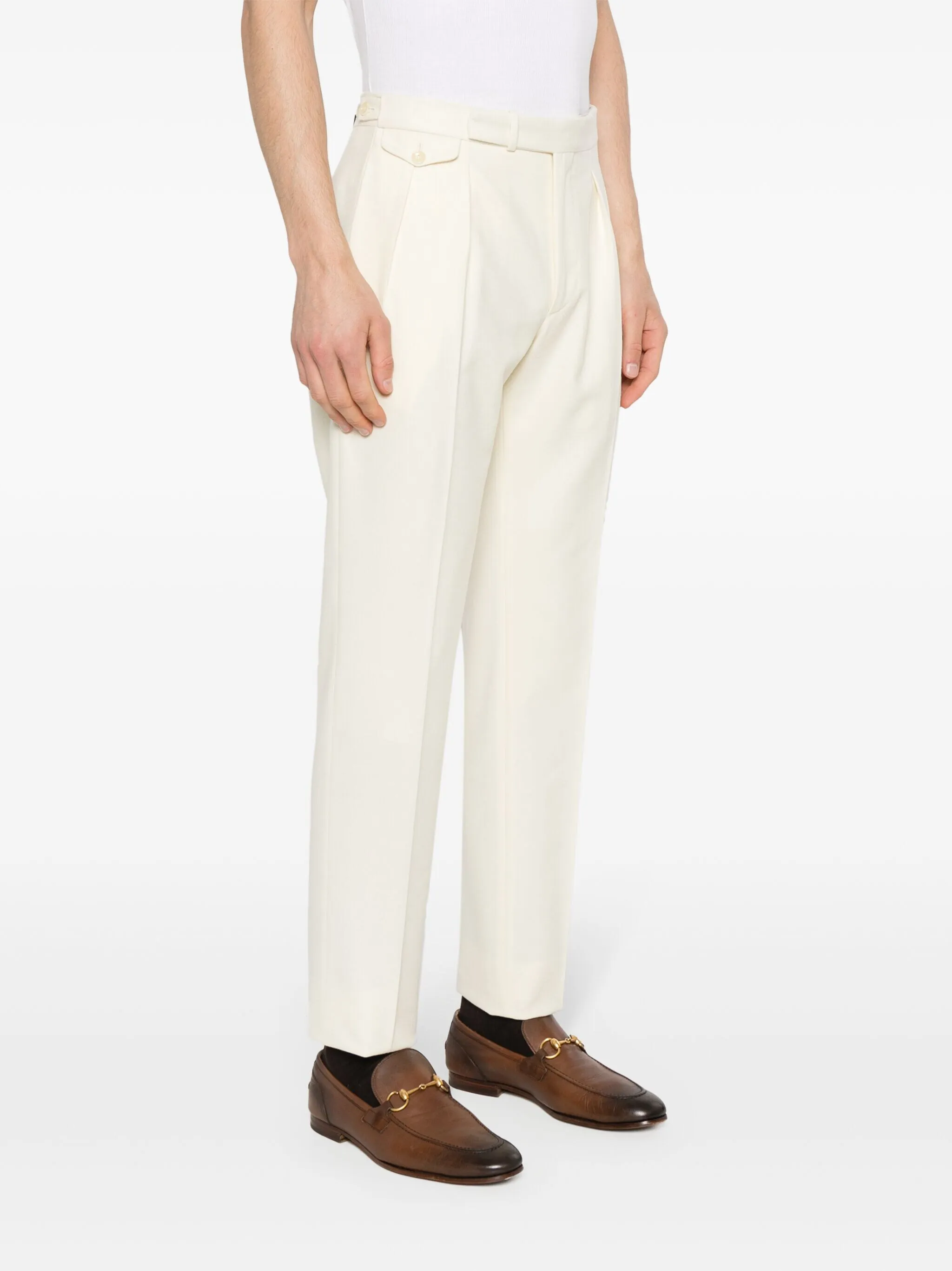 Tagliatore wool tapered trousers | Eraldo.com US