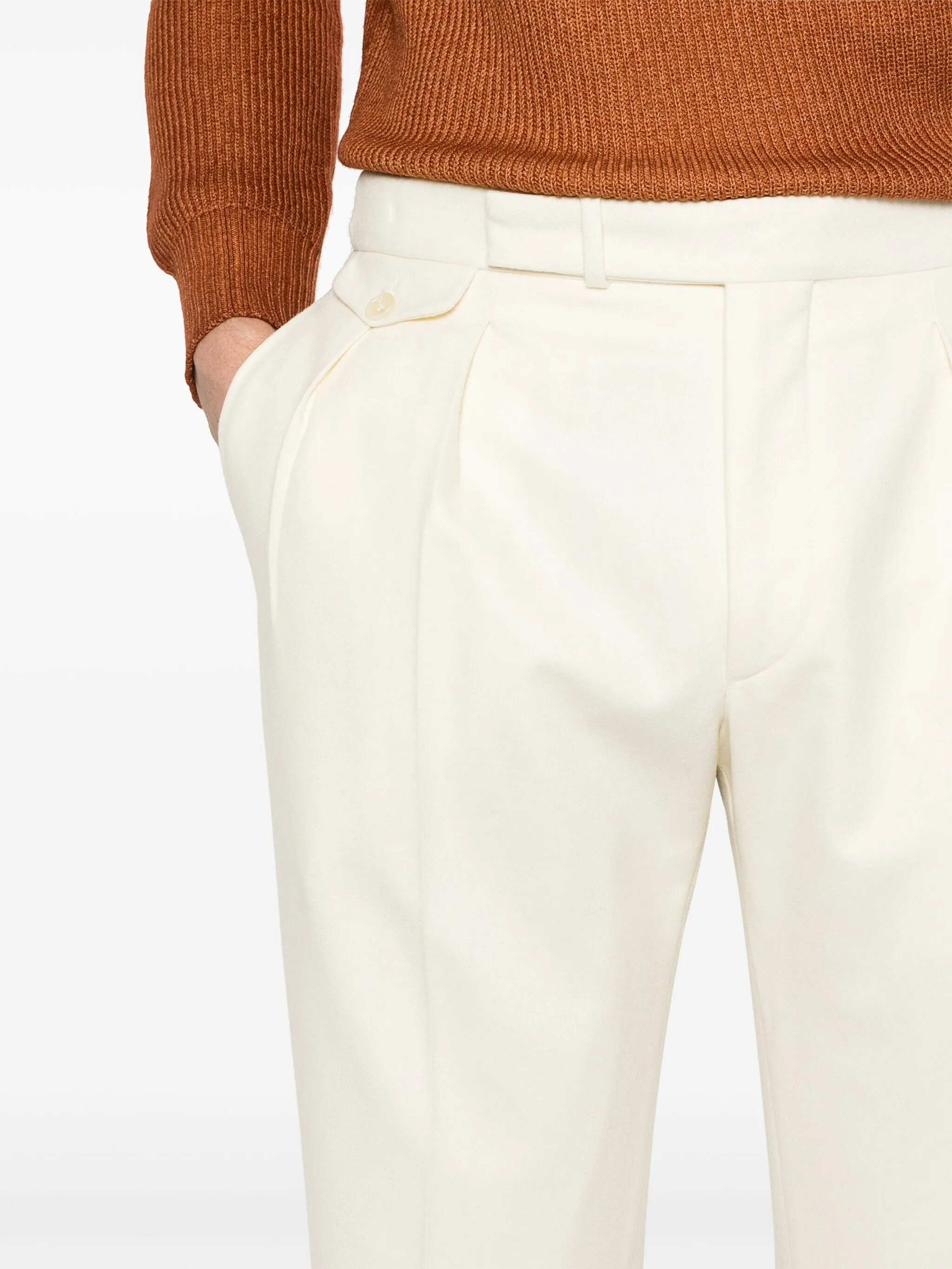 Tagliatore wool tapered trousers | Eraldo.com US