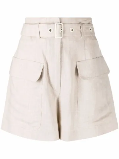 belted high-waist shorts | Tela | Eraldo.com