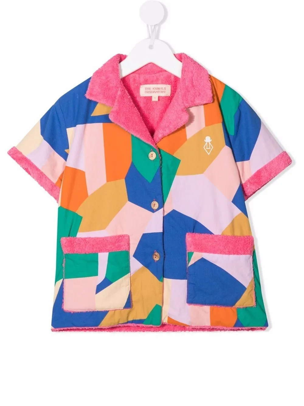 geometric-print short-sleeve shirt 
